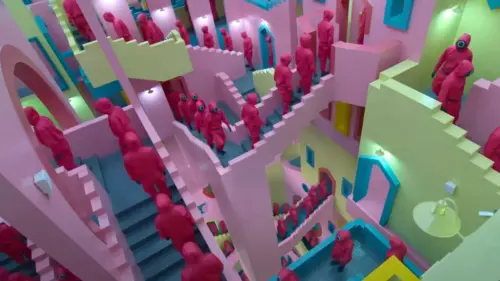 『イカゲーム』のセットデザイン